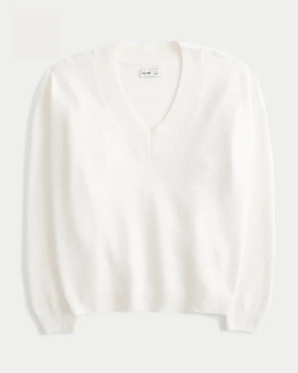 Pull oversize à col en V Hollister Comfy Cloud Pull oversize à col en V Hollister Comfy Cloud