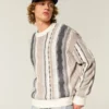 Pull à rayures et col rond