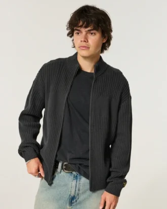 Pull zippé décontracté Pull zippé décontracté