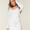 Robe à capuche et manches longues en molleton