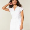 Robe chemise à manches courtes Robe chemise à manches courtes