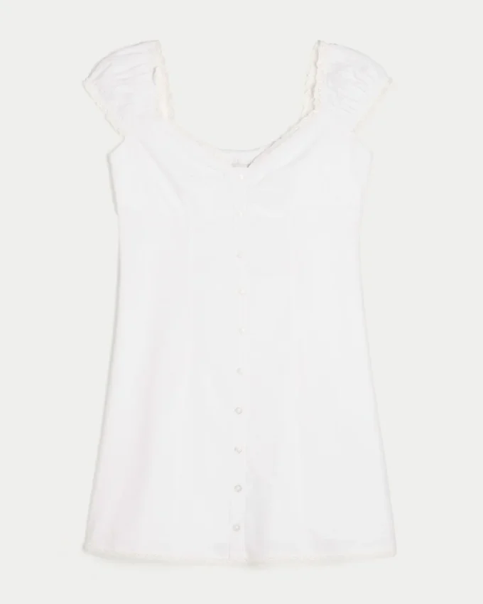 Robe chemise à manches courtes Robe chemise à manches courtes