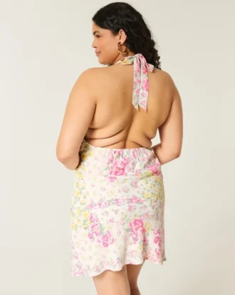 Robe dos nu en crêpe