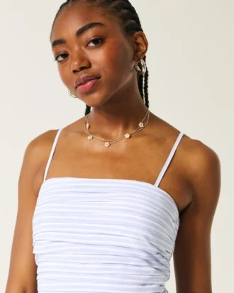 Robe jupe-short bouffante froncée