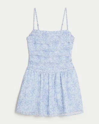 Robe jupe-short en mousseline