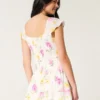 Robe jupe-short à manches flottantes Robe jupe-short à manches flottantes