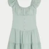 Robe jupe-short à manches flottantes Robe jupe-short à manches flottantes