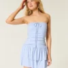 Robe jupe-short sans bretelles en tricot Robe jupe-short sans bretelles en tricot