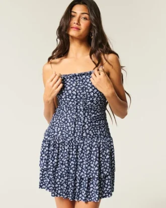 Robe jupe-short sans bretelles en tricot Robe jupe-short sans bretelles en tricot