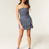 Robe jupe-short sans bretelles en tricot Robe jupe-short sans bretelles en tricot