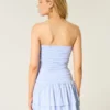 Robe jupe-short sans bretelles en tricot Robe jupe-short sans bretelles en tricot