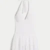 Robe jupe-short à smocks double épaisseur Robe jupe-short à smocks double épaisseur