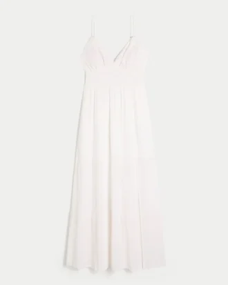 Robe longue brodée