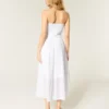 Robe longue brodée sans bretelles Robe longue brodée sans bretelles