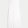 Robe longue brodée sans bretelles Robe longue brodée sans bretelles