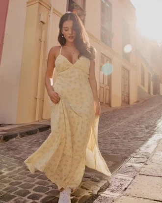Robe longue dos nu