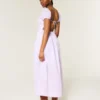 Robe longue à manches courtes et dos nu Robe longue à manches courtes et dos nu