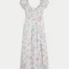Robe longue à manches courtes et dos nu Robe longue à manches courtes et dos nu