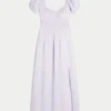 Robe longue à manches courtes et dos nu Robe longue à manches courtes et dos nu