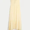 Robe longue sans bretelles à smocks Robe longue sans bretelles à smocks