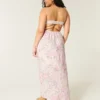 Robe longue sans bretelles à torsades Robe longue sans bretelles à torsades