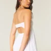 Robe longue sans bretelles à torsades Robe longue sans bretelles à torsades