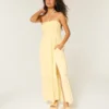 Robe longue sans bretelles tressée Robe longue sans bretelles tressée