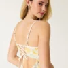Robe midi à dos nu en lin mélangé Robe midi à dos nu en lin mélangé