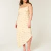 Robe midi à ourlet asymétrique Robe midi à ourlet asymétrique