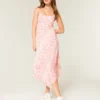 Robe midi à ourlet asymétrique Robe midi à ourlet asymétrique
