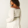 Robe tissée à épaules dénudées Robe tissée à épaules dénudées