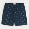 Short au-dessus du genou en lin mélangé à motifs Short au-dessus du genou en lin mélangé à motifs