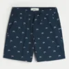 Short au-dessus du genou en lin mélangé à motifs Short au-dessus du genou en lin mélangé à motifs