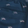 Short au-dessus du genou en lin mélangé à motifs Short au-dessus du genou en lin mélangé à motifs