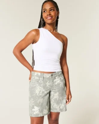 Short baggy camouflage taille basse