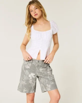 Short baggy camouflage taille basse