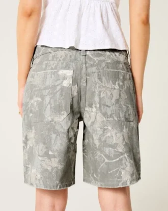 Short baggy camouflage taille basse