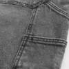 Short baggy en denim noir délavé Short baggy en denim noir délavé