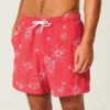 Short de bain brodé mi-cuisse Short de bain brodé mi-cuisse