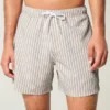 Short de bain en seersucker mi-cuisse Short de bain en seersucker mi-cuisse