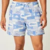 Short de bain en seersucker mi-cuisse Short de bain en seersucker mi-cuisse