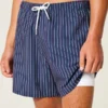 Short de bain en seersucker mi-cuisse Short de bain en seersucker mi-cuisse