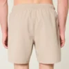 Short de bain en seersucker mi-cuisse