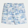 Short de bain en seersucker mi-cuisse Short de bain en seersucker mi-cuisse