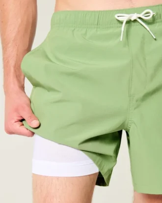 Short de bain mi-cuisse avec imprimé Malibu Beach