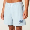 Short de bain mi-cuisse en seersucker Short de bain mi-cuisse en seersucker