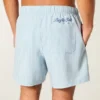 Short de bain mi-cuisse en seersucker Short de bain mi-cuisse en seersucker