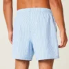 Short de bain mi-cuisse en seersucker Short de bain mi-cuisse en seersucker