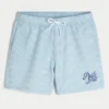 Short de bain mi-cuisse en seersucker Short de bain mi-cuisse en seersucker