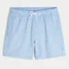 Short de bain mi-cuisse en seersucker Short de bain mi-cuisse en seersucker
